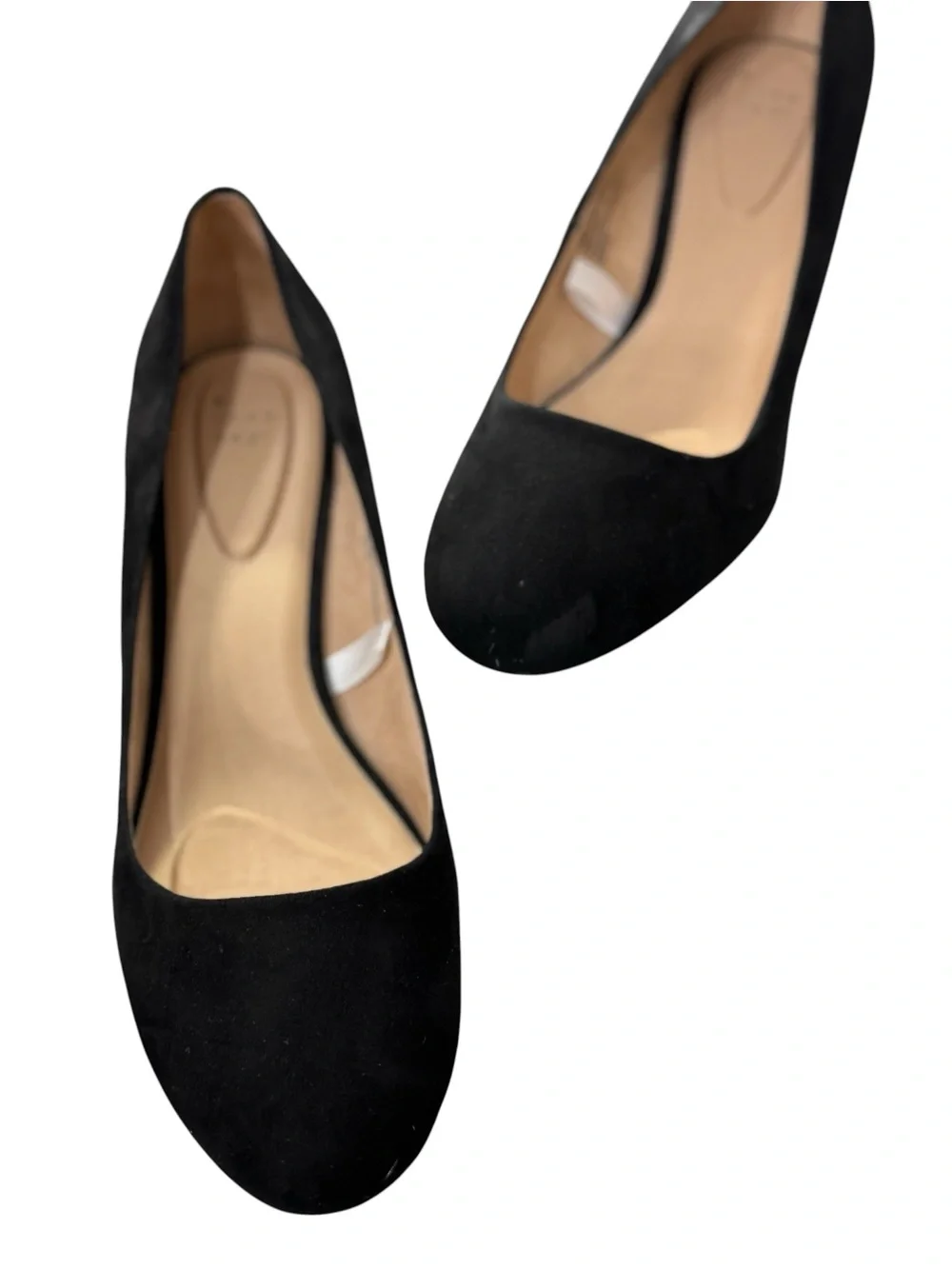 Black Suede Wedge Pumps size 11 - Picture 5 of 7